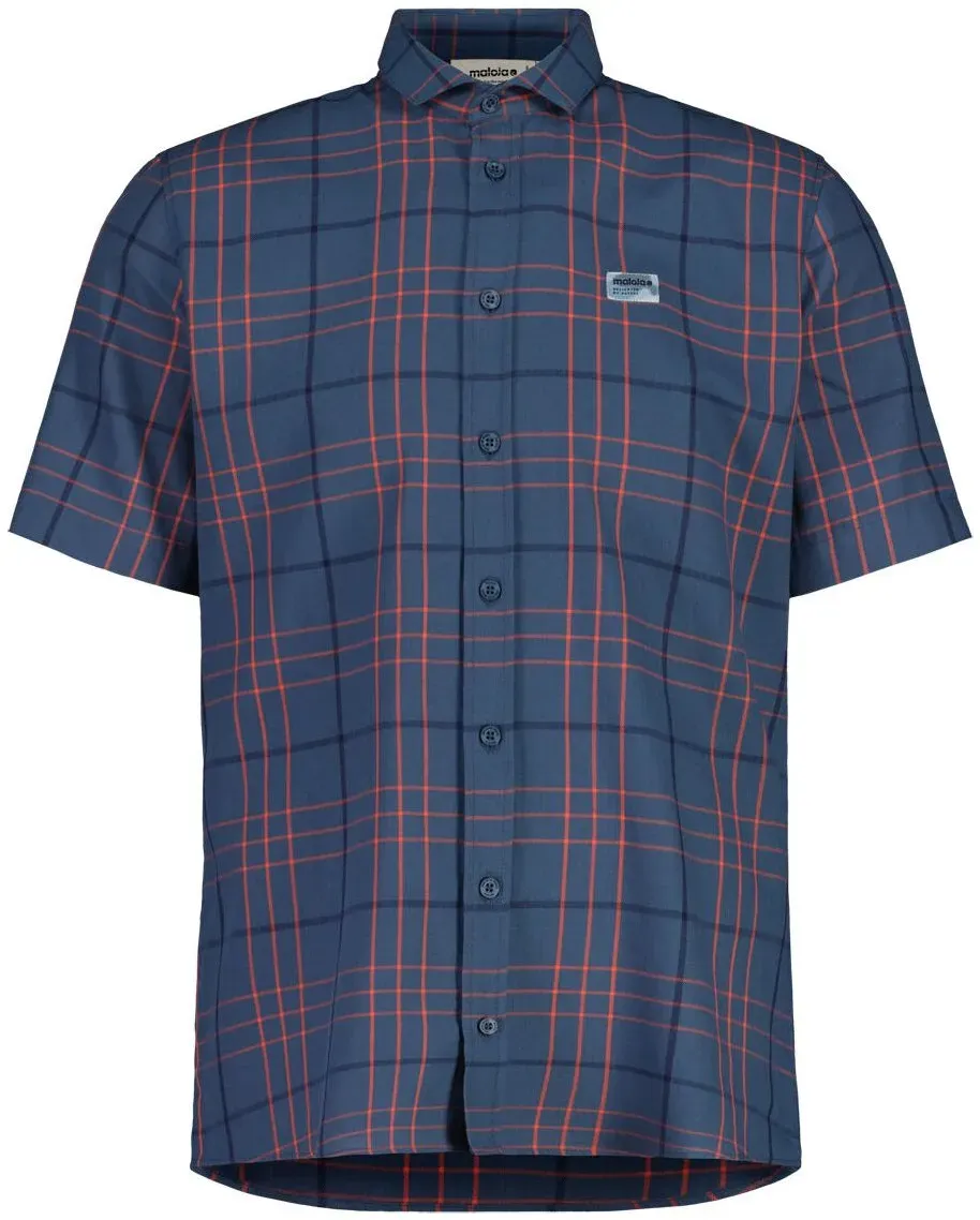 Maloja AllanM. 1/2 dusty blue check (1293) XL