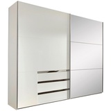 WIMEX Schwebetürenschrank »Level by fresh to go«, jeweils mit einer Spiegeltür weiß - 200x216x65 cm