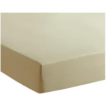 Traumschlaf Spannbettlaken Jersey 120 x 200 - 130 x 200 cm taupe