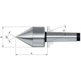 Röhm Zentrierkegel mitlaufend 627 Größe 272 MK 2
