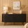 Möbilia Sideboard 140 x 76 x 40 cm Schwarz