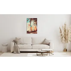 Acrylglasbild QUEENCE "Erda", beige, B:30cm H:40cm, Bilder, Fine Art-Print in Galeriequalität