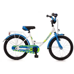 BACHTENKIRCH Kinderfahrrad »18" POLIZEI«, Rücktritt, weiß - weiss