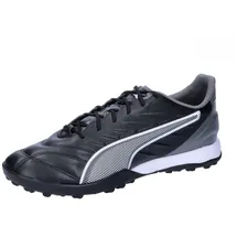 Puma King Pro TT Soccer Shoe, Black White-Cool Dark Gray, 40.5 EU