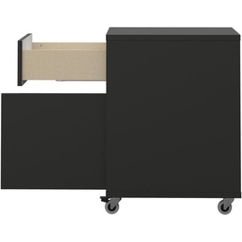 Tenzo Lipp Rollcontainer Spanplatte/Holzwerkstoff 40x45x60 cm Shadow Black Matte
