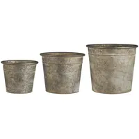Ib laursen Metall Töpfe 3er Set Urban Garden, Ø