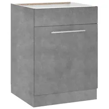 WIHO KÜCHEN Spülenschrank »Flexi2«, Breite 60 cm grau
