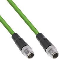 InLine Industrie Netzwerkkabel, M12 8-pin X-kodiert St./St. Cat.6A PUR,