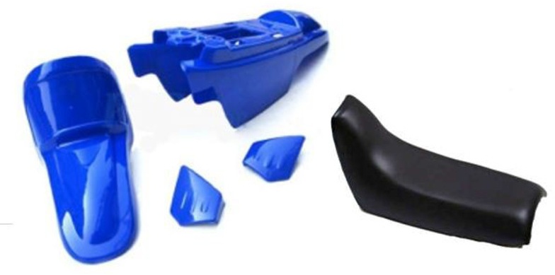 A.R.T. Originele blauwe kleur plastic kit met zwart compleet zadel Yamaha PW50
