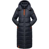 Navahoo Steppmantel "Kristallblume", Damen, Gr. M (38), blau (navy), Obermaterial: 100% Polyester, Futter: 100% Polyester, Wattierung: 100% Polyester, lässig geschnitten ca.