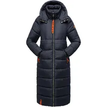 Navahoo Steppmantel "Kristallblume", Damen, Gr. M (38), blau (navy), Obermaterial: 100% Polyester, Futter: 100% Polyester, Wattierung: 100% Polyester, lässig geschnitten ca.