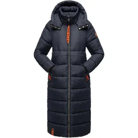 Navahoo Steppmantel "Kristallblume", Damen, Gr. M (38), blau (navy), Obermaterial: 100% Polyester, Futter: 100% Polyester, Wattierung: 100% Polyester, lässig geschnitten ca.