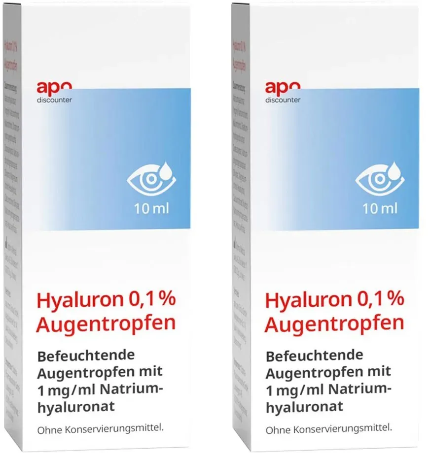 Hyaluron 0,1 % Augentropfen von apodiscounter