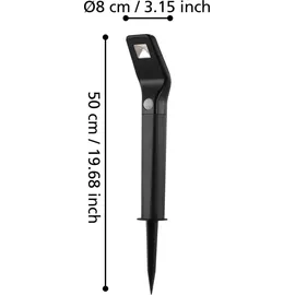 EGLO LED-Solarleuchte Schwarz 2er Set 0,5 W