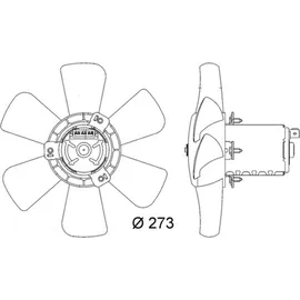 mahle CFF 7 000S Lüfter Motorkühlung u.a. passend für AUDI 80 B2 Stufenheck