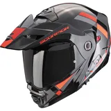 Scorpion ADX-2 Galane silber-schwarz-rot Gr. XL