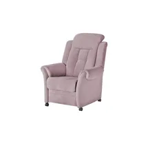 Polstermöbel Oelsa Fernsehsessel Andorra Mikrofaser 87 x 108 x 110 cm Rosa/Pink mit Rollen