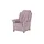 Polstermöbel Oelsa Fernsehsessel Andorra Mikrofaser 87 x 108 x 110 cm Rosa/Pink mit Rollen
