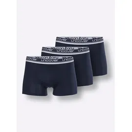 SCHIESSER Uncover Cotton Boxershorts dunkelblau S 3er Pack