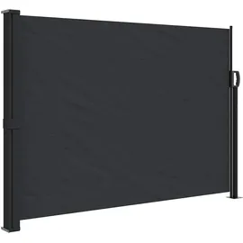 vidaXL Aluminium Seitenmarkise 140 x 500 cm Schwarz