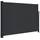 vidaXL Aluminium Seitenmarkise 140 x 500 cm Schwarz