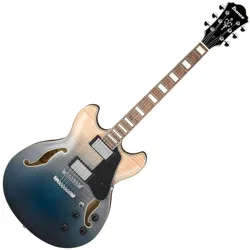 Ibanez AS73FM-TIF Gitarre Transparent Indigo Fade
