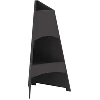 vidaXL Feuerstelle Pyramide Schwarz 50x45x95 cm Stahl