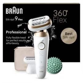 Braun Silk-épil 9 Flex 9-071 Weiß/Gold