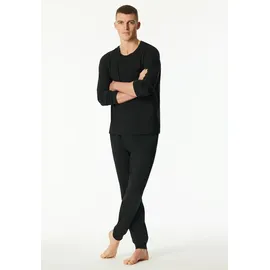SCHIESSER Pyjama Modern Nightwear Schwarz M (48)