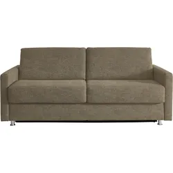 Bali Schlafsofa »JUNARA, Dauerschlaffunkiton, 2 einzelne Matratzen, «, Sensoform- oder Gelformmatratzen und Lattenrost Bali hellbraun