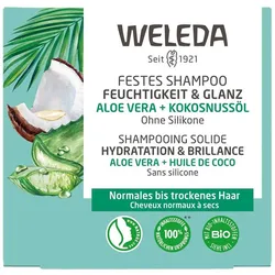 Festes Shampoo - Feuchtigkeit & Glanz 50g
