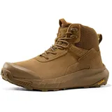 NORTIV 8 Herren Wasserdichte Militärische Taktische Arbeitsstiefel Leder Motorrad Kampf Leichte Rutschfeste Wanderschuhe für Herren,Size 47,Kojote-1,SNMT246M - 47 EU