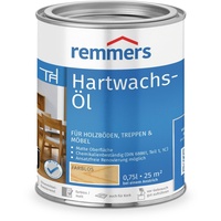 Remmers Hartwachs-Öl farblos, 0,75 Liter, Hartwachsöl für innen, dringt tief ein, für Holzböden, Holzmöbel und Korkböden, langlebig, schmutzabweisend