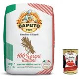 20x Farina Caputo 100% Grani Italiani, Mehltyp "0" Pizzamehl 1kg+Polpa 400g