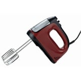 Ambiano Handmixer 300 Watt Rührbesen + Knethaken in vier Farben 6 Geschwindigkeitsstufen, in vier Farben: Grau/Rot/Schwarz/Weiß (Rot)