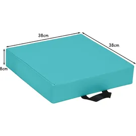 Costway Bodenkissen 6er Set 40 x 40 cm Blau/Mehrfarbig