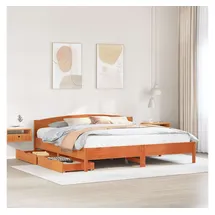 vidaXL Massivholzbett 180 x 200 cm Braun