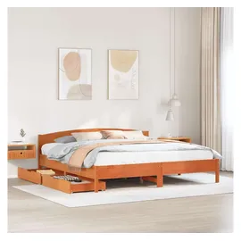 vidaXL Massivholzbett 180 x 200 cm Braun