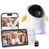 Avylet 2K/3MP Babyphone mit Kamera APP 360° 5" WLAN Video Babyfone