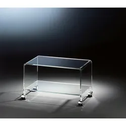 TV-Bank PLACES OF STYLE "Remus", transparent, B:63cm H:38cm T:38cm, Acrylglas, Sideboards, aus Acrylglas