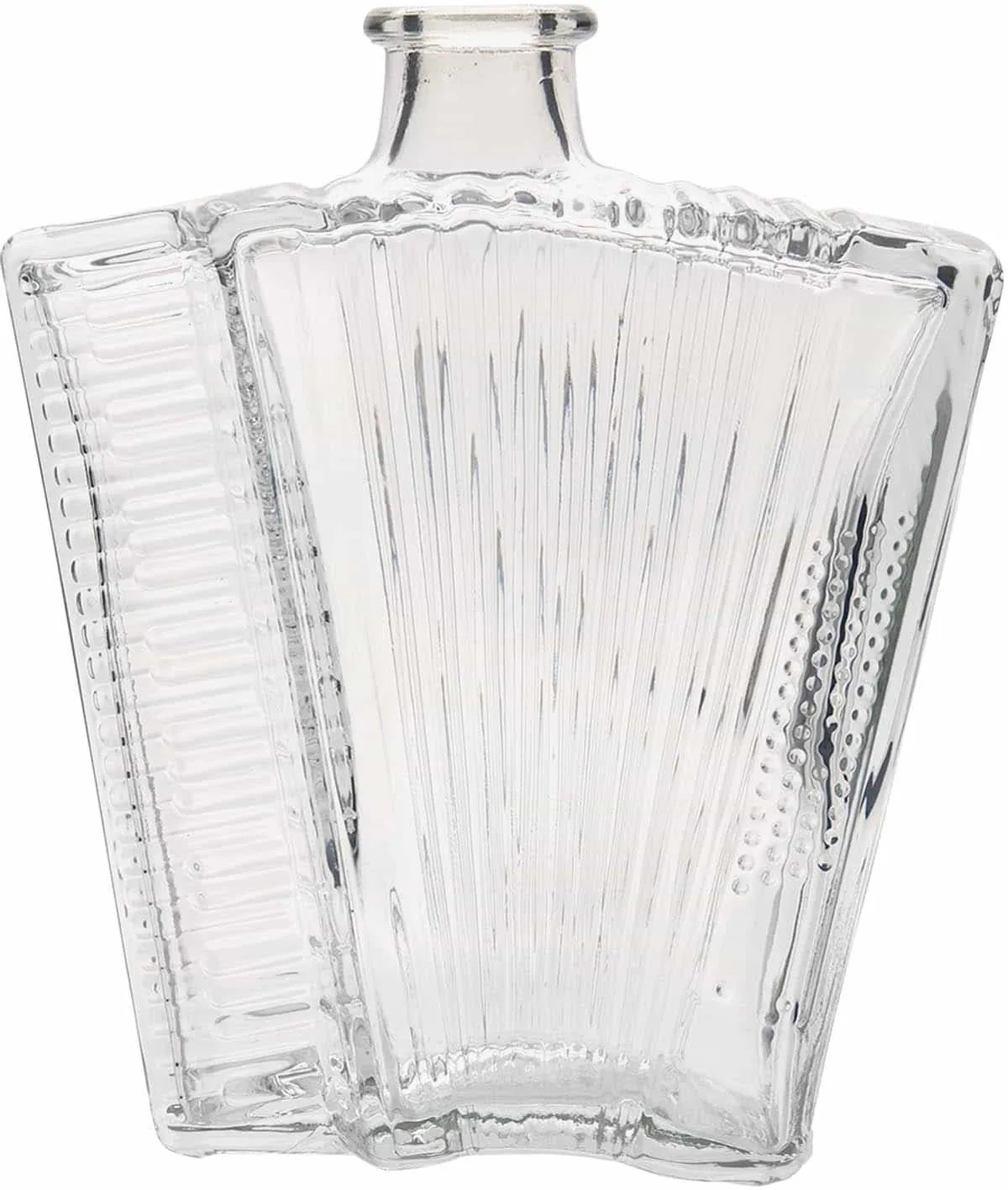 Glazen fles 'Accordeon', 500 ml, monding: kurk