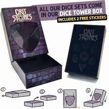 glassstaff Crit Stones Gorgon Gaze Metal RPG Dice Set
