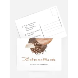 Antwortkarten für Ihre Feier selbst gestalten mit Spruch und Fotos im Onlinedesigner bei Meine-Kartenmanufaktur.de