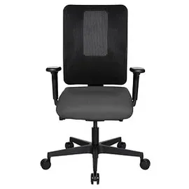 TOPSTAR Sitness Open X Deluxe Netz mit Schiebesitz mit Armlehnen anthrazit/schwarz
