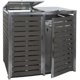 Proregal Mülltonnenverkleidung 119 x 134 x 84 cm anthrazit