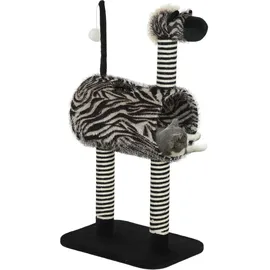 PawHut Kratzbaum 93 cm Schwarz/Weiß