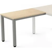 Rocada Anstelltisch Executive BxTxH 100x60x73cm Gestell grau Platte Melamin