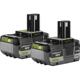 RYOBI ONE+HP Akku Set RB1850X2 18 V, 5 Ah, 2 Akkus)