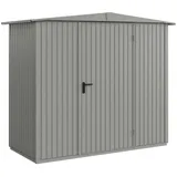 Hörmann Berry-Gerätehaus Classic-S Typ 1, ca. B258,8/H216/T121,3 cm, Graualuminium