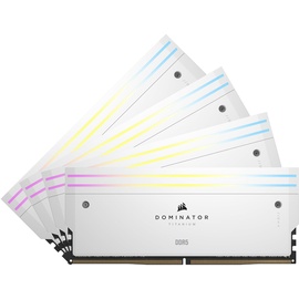 Corsair Dominator Titanium RGB weiß DIMM Kit 64GB, DDR5-6000, CL36-36-36-76, on-die ECC (CMP64GX5M4B6000C36W)